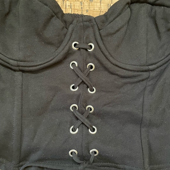Zara Cropped Lace Up Bustier! - Picture 5 of 5